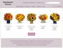 Tablet Screenshot of hutchinsonsflowers.com